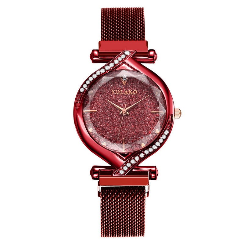 Red hot selling wholesale cheap magnet Wristwatch Fashion classic luxury colors heart Quartz womens watches for ladies