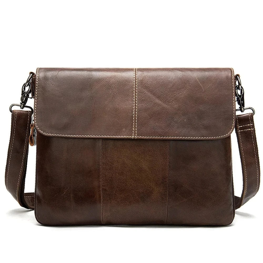 Retro Leather Mens Customized Fashion New Shoulder Messenger Crossbody Bag