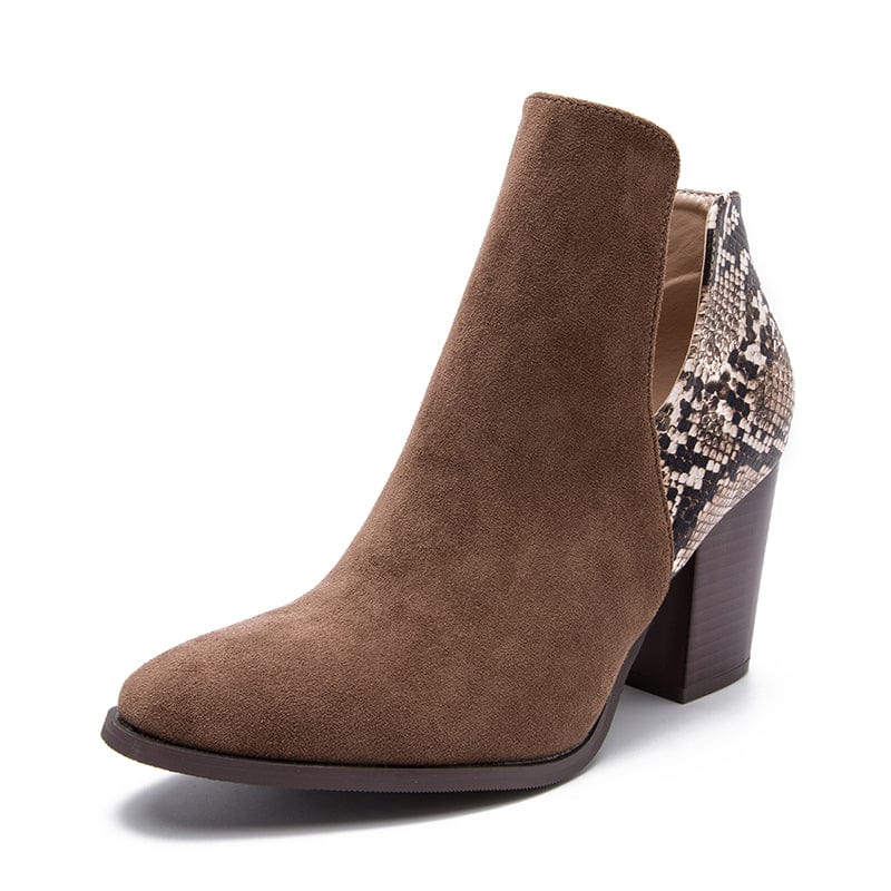 Rome Style Mixed Black 2022 Colors PU Square Toe Soild Thin High Heel Zipper Mid-Calf Brown Boots 36-43 Women Shoes