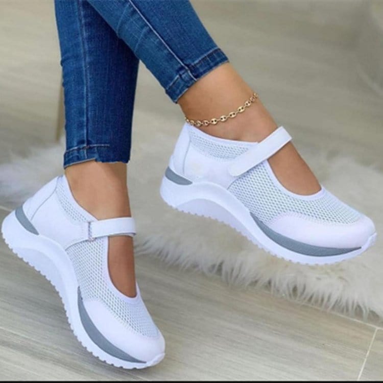 Round toe knitted platform sandals women's large size mesh Rome sneakers female casual shoes wholesale platform sandals