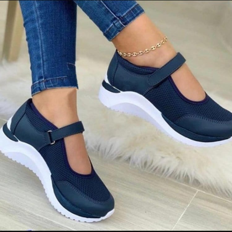 Round toe knitted platform sandals women's large size mesh Rome sneakers female casual shoes wholesale platform sandals
