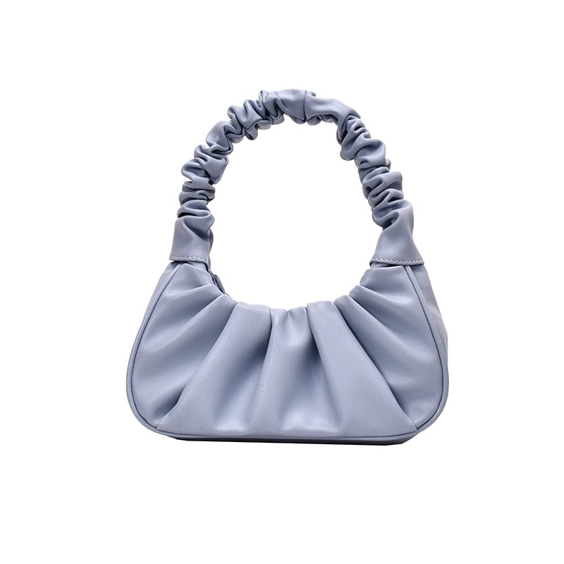 Ruched Folds Design Small PU Leather Shoulder Bags Elegant Handbags Fashion Ladies Hand Bags