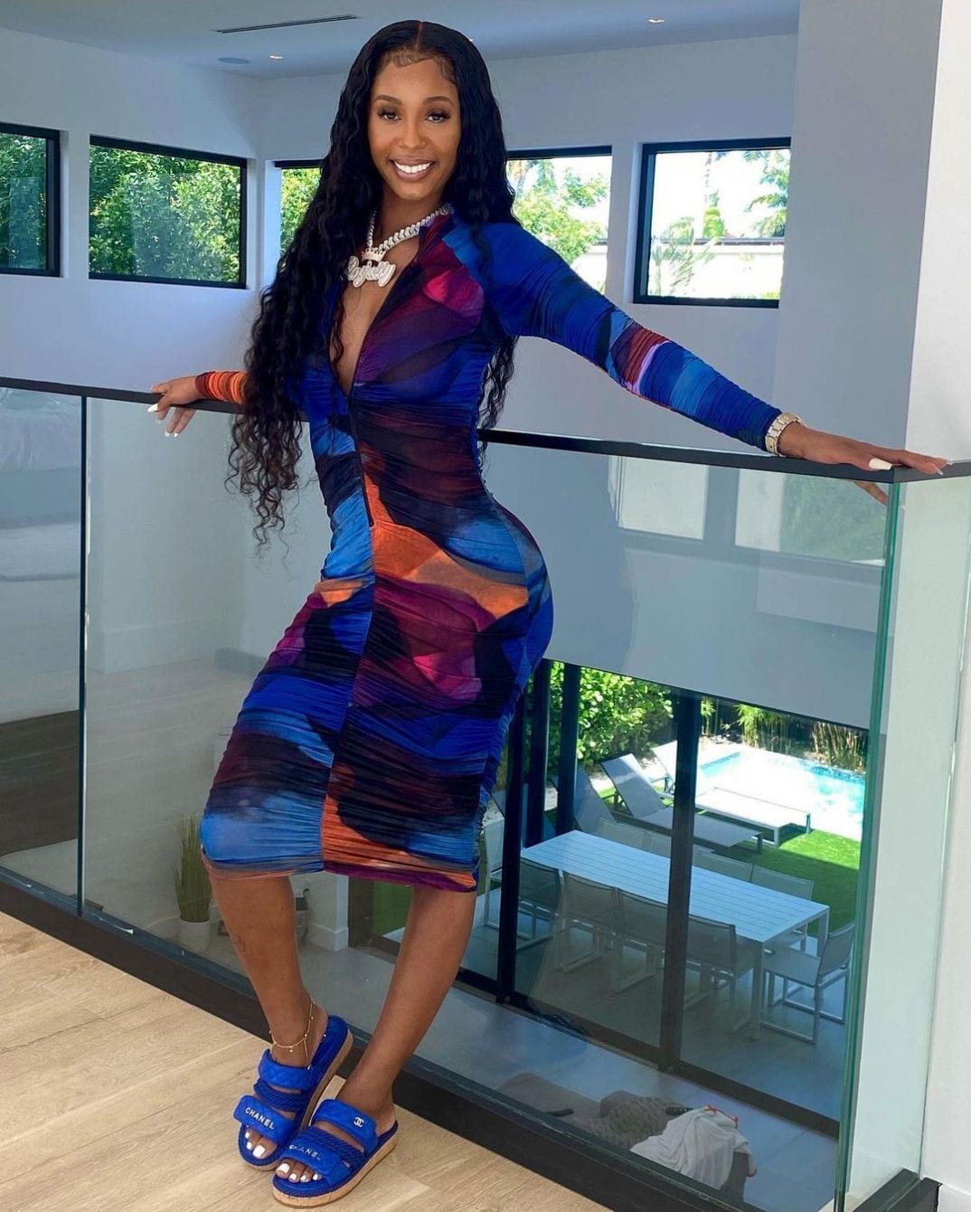 RX-8335 Hot selling zip up digital printed dress causal long sleeve bodycon dresses pleated woman fall dress