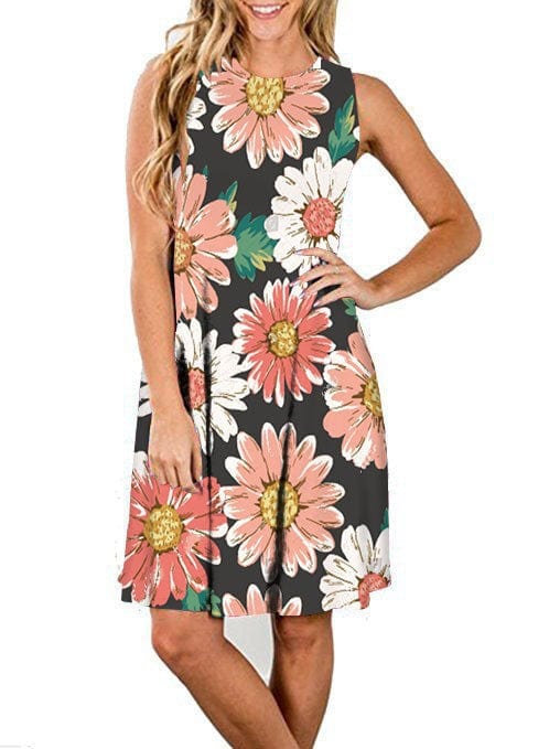 S / #06 Dropshipping Wholesale 2022 new arrivals women clothes crew neck tank top dress lady short sleeve sexy woman