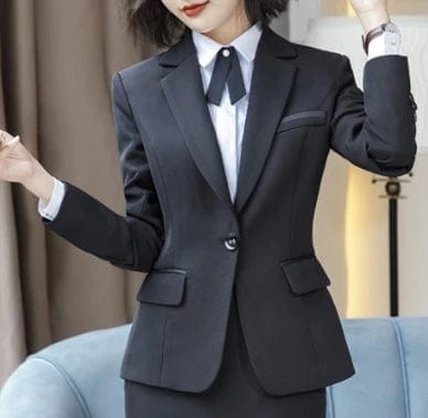 S-5XL autumn and winter long sleeved professional women's clothing interview sales formal work clothes suit