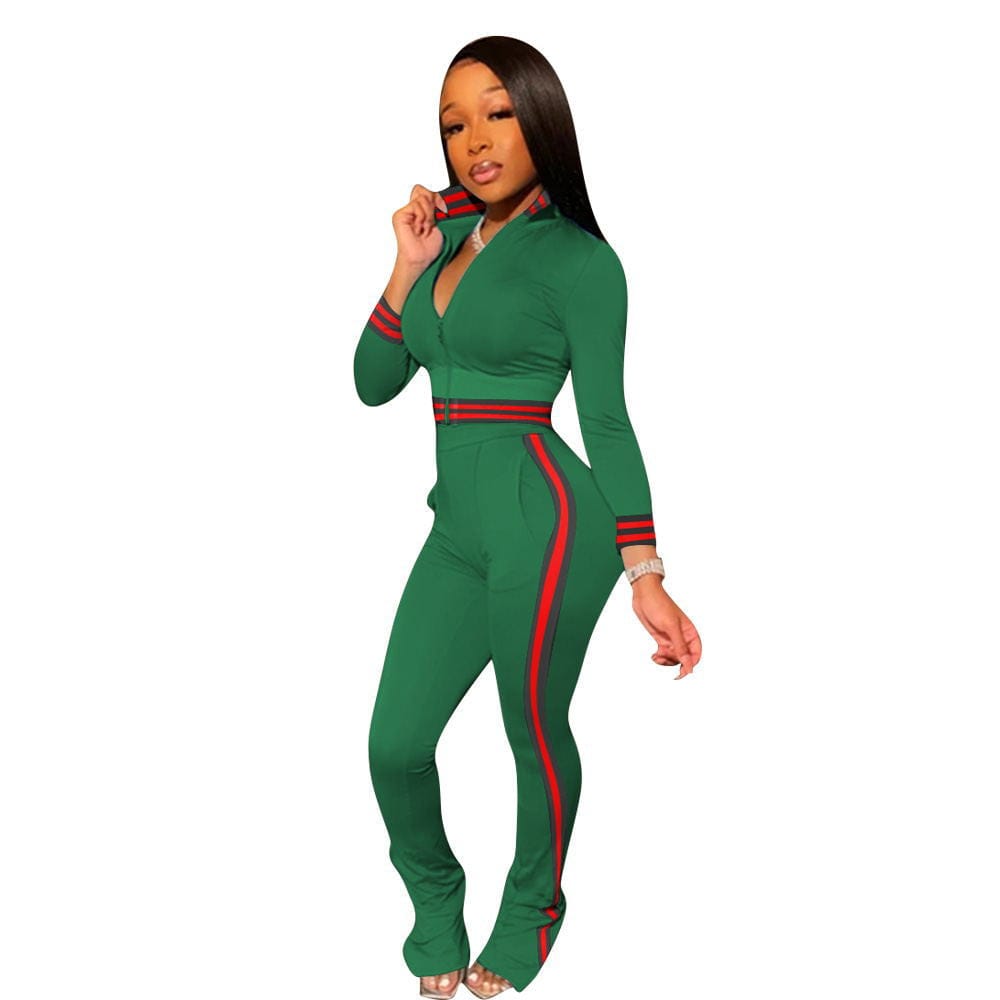 S / Army Green New Arrival Plus Size Women Sweatsuit Set Winter Jogger Suits Sports Women Tracksuit Jogger Pants Set Casual Two Piece Pants Set