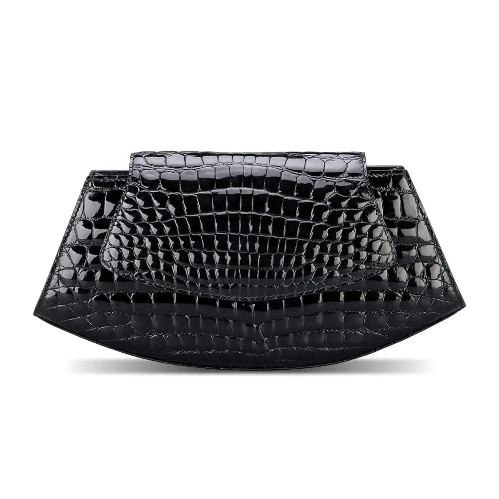 S / black High quality ladies alligator handbag manufacturer chain purse handbag for women