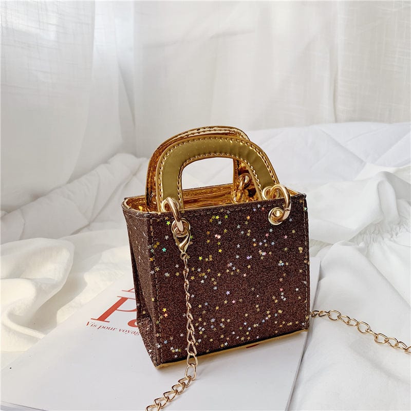 S / Champagne 2022 Newest Style Toddler Baby Messenger Bags Kids Girls Princess Shoulder Bags Handbags Solid Bowknot Princess Coin Purses