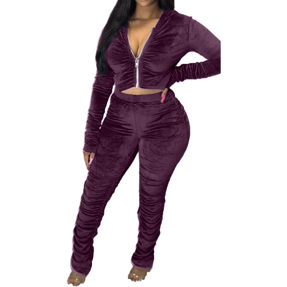 S / COLOR-5 Women great quality clothes one piece clothes designer joggers jumpsuit women's sports fitness yoga set