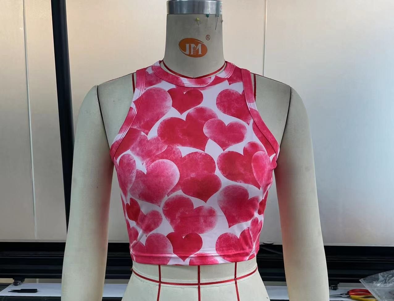 S / G Cheap Summer Girls Y2K Cute Crew Neck Womens Workout Crop Tank Tops Sexy Graphic Print Sleeveless Tank Top Women Vest
