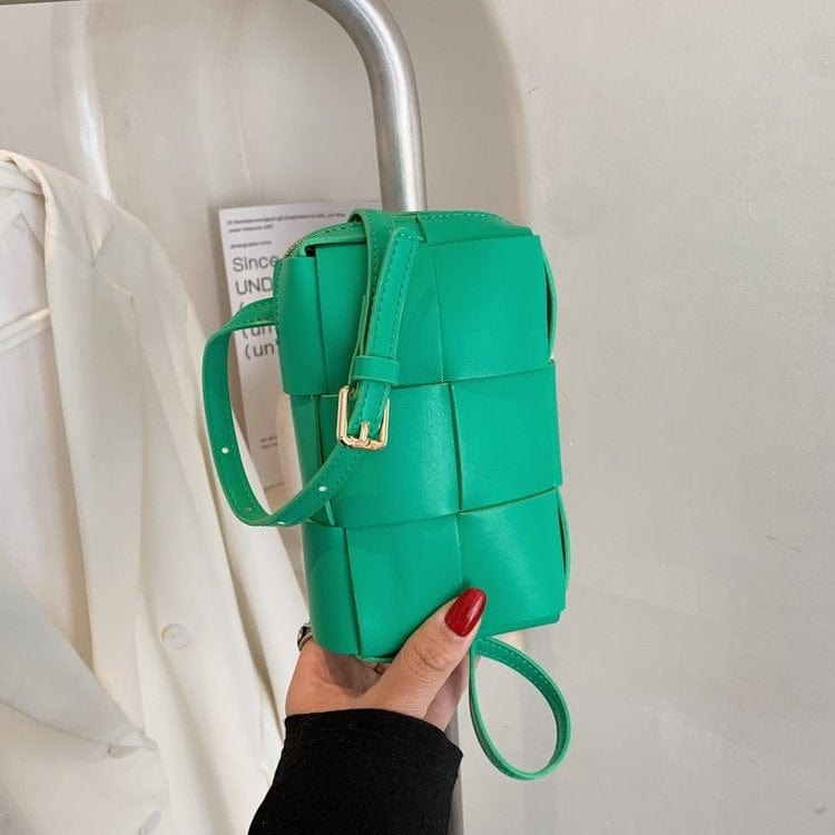 S / Light Green 2022 Spring Summer Neon Shoulder Bags New Style Pu Lady Shoulder Bag Mobile Purse Sling Bag for Women