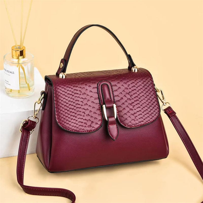S / Red 2022 new fashion striped messenger bags simple low-key luxury wholesale shoulder bags solid color design Handbags