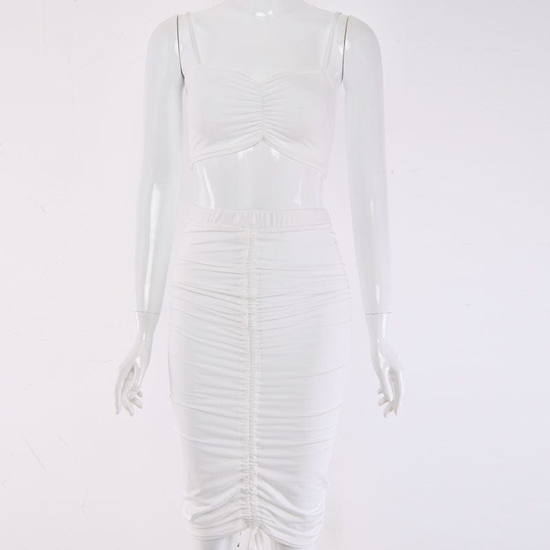 S / White elegant lady irregular long sleeve slim tight bodycon fringe tassel club dress