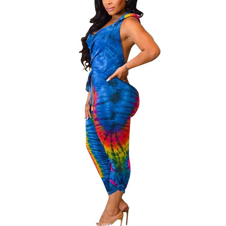 S1911 Summer Latest Design Sexy Backless Hoodie Women One Piece Ladies Jumpsuit For Wholesale