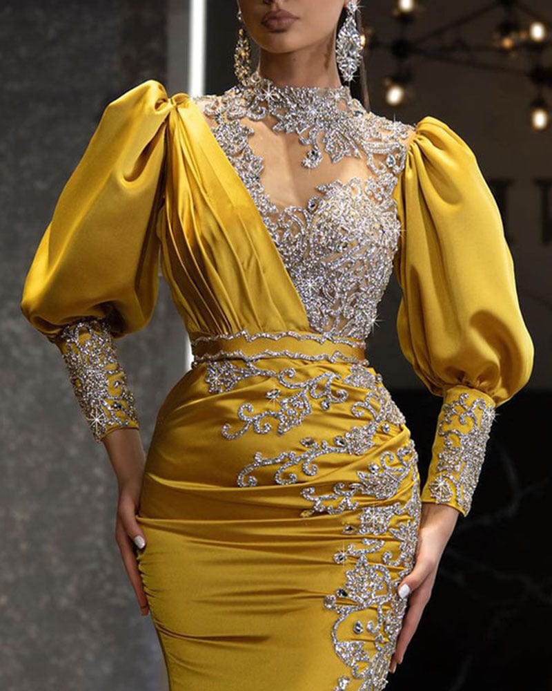 S4141F 2022 New High Quality sexy see-through plus size evening dresses