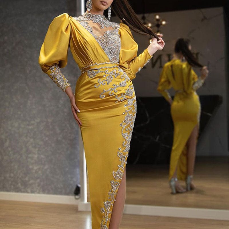 S4141F 2022 New High Quality sexy see-through plus size evening dresses