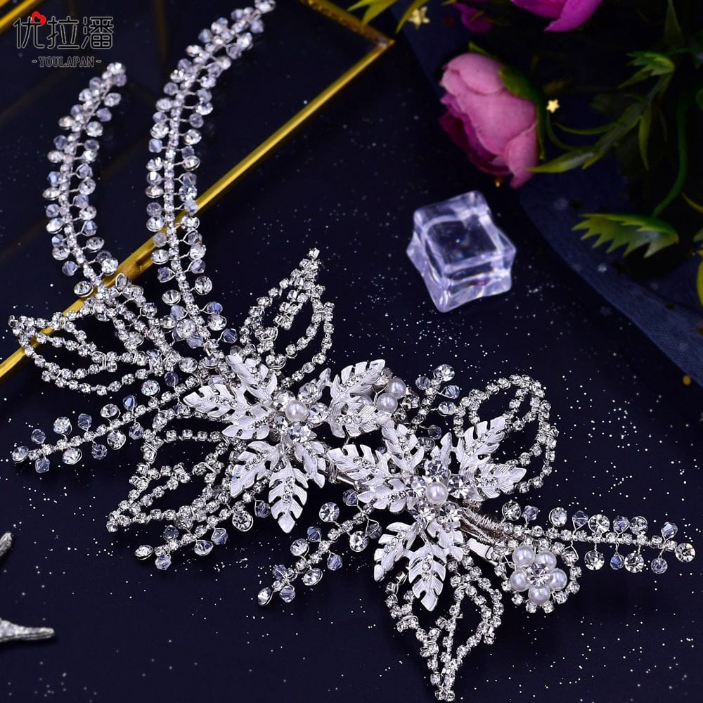 S4199F hot selling bridal headwear wedding handmade bridal hair accessories tiara crown bridal