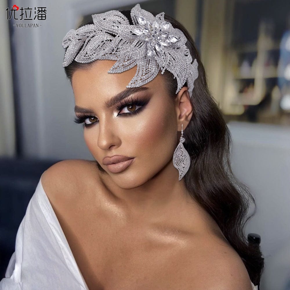 S4224F Bridal handmade hair accessories Chinese style rhinestone headband wedding wedding headwear princess tiara