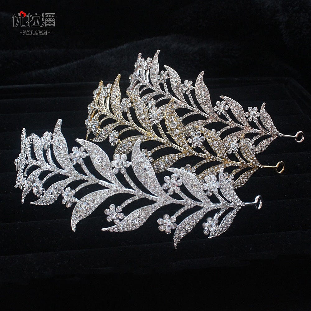 S4231F Bridal Handmade Rhinestone Headband Wedding Banquet Evening Dress Accessories tiara crown for girls
