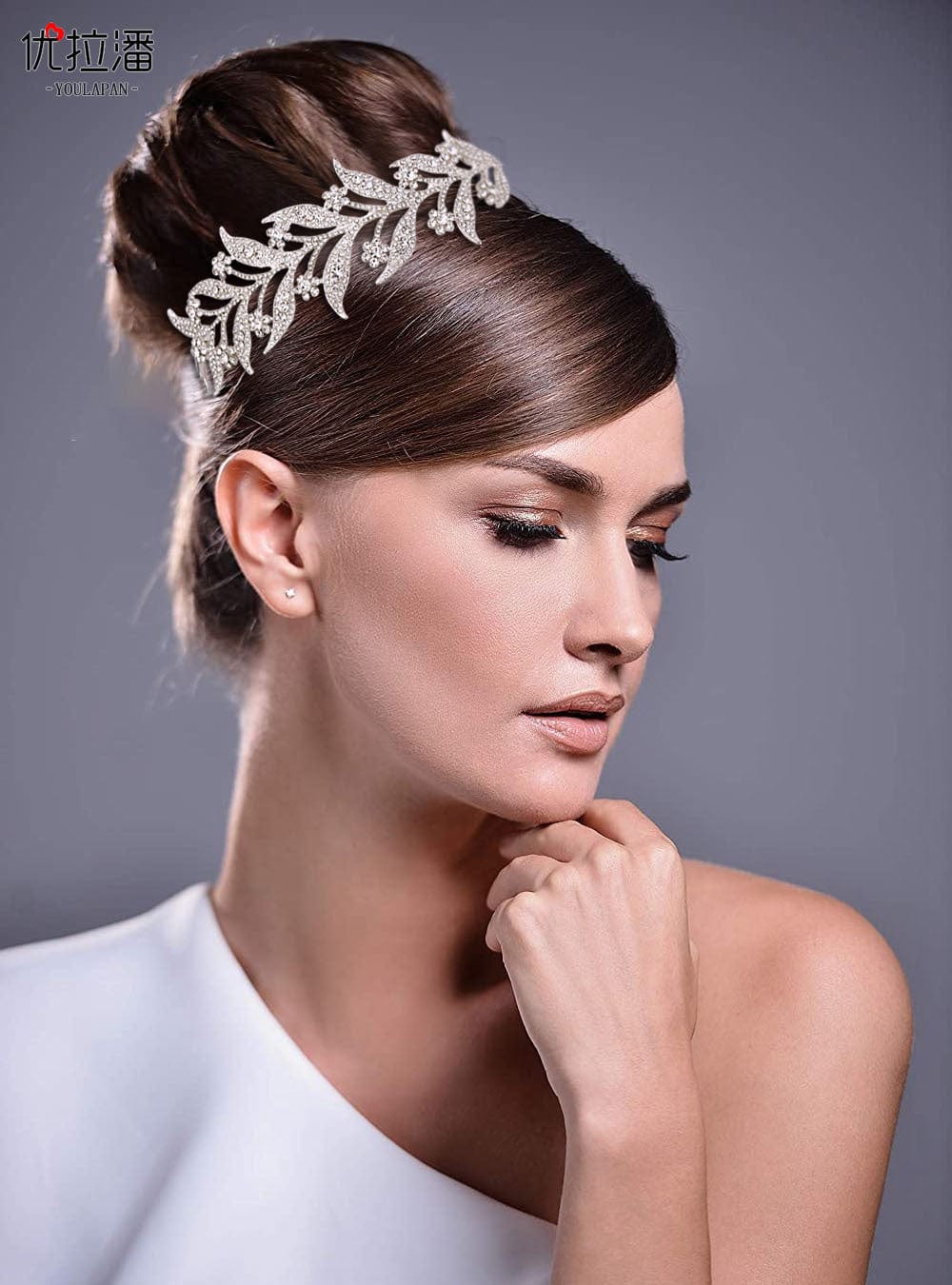 S4231F Bridal Handmade Rhinestone Headband Wedding Banquet Evening Dress Accessories tiara crown for girls