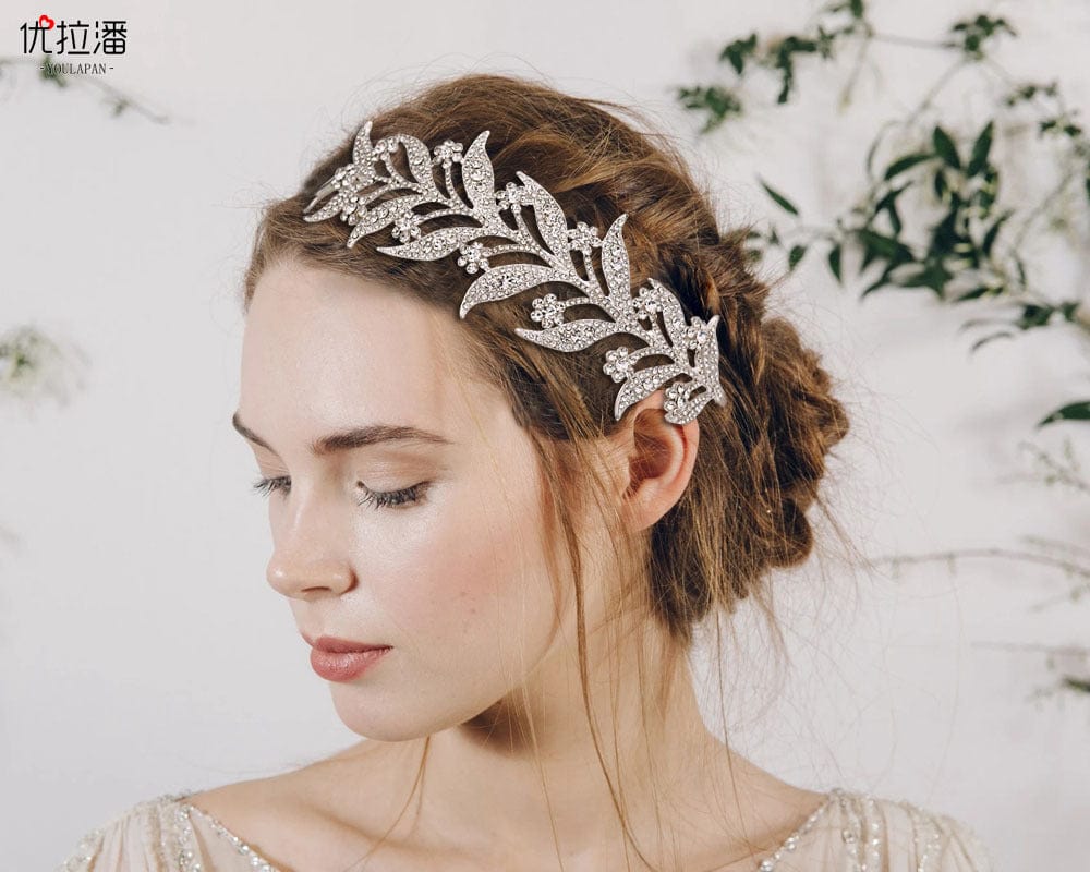 S4231F Bridal Handmade Rhinestone Headband Wedding Banquet Evening Dress Accessories tiara crown for girls