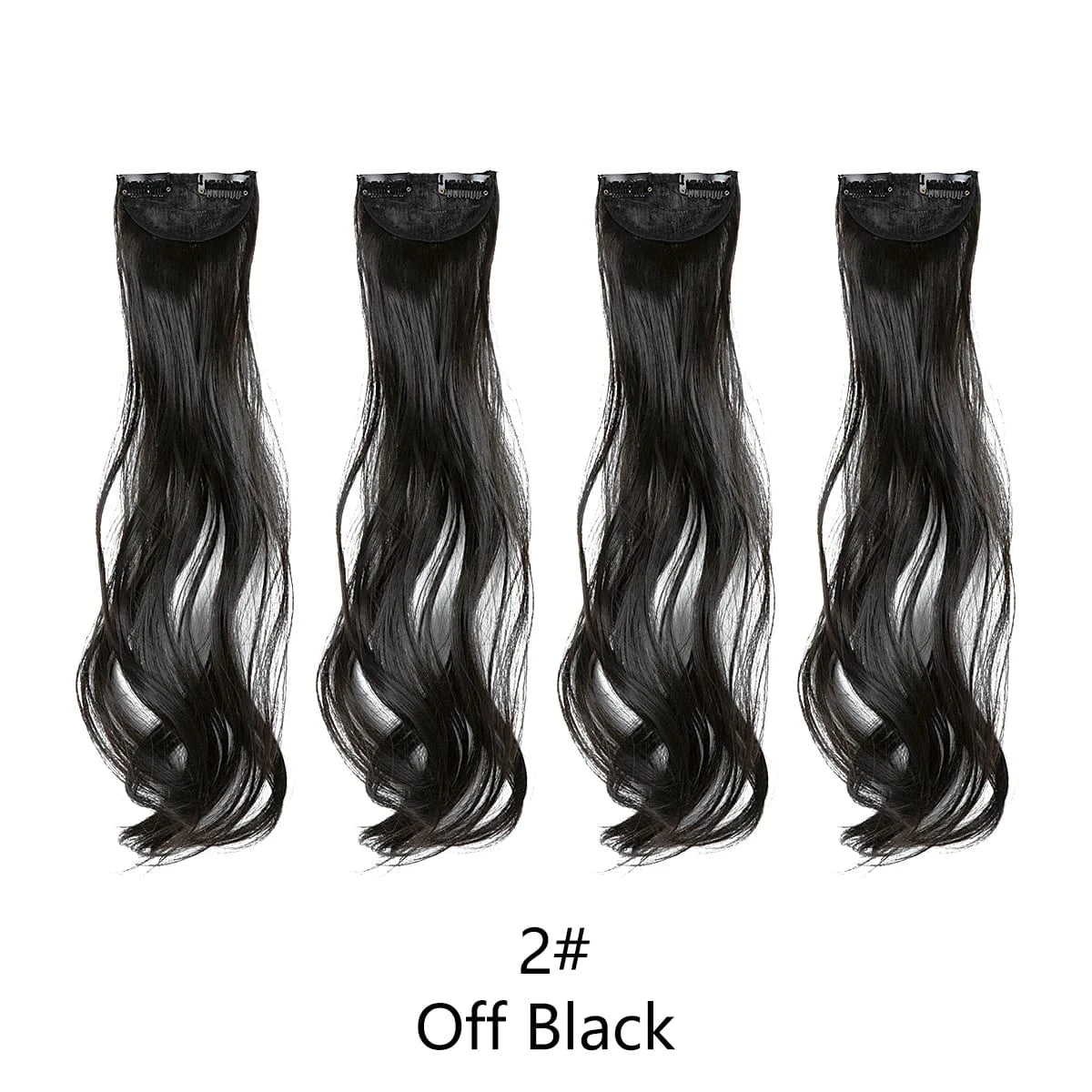 SARLA Dropshipping 16''20''24'' Cheap Synthetic Long Natural Invisible Curly One Piece Hair Pieces Clip in Hair Extension