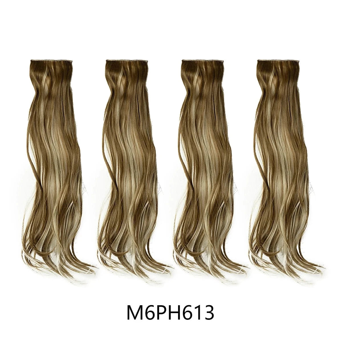 SARLA Dropshipping 16''20''24'' Cheap Synthetic Long Natural  Invisible Curly  One Piece Hair Pieces Clip in Hair Extension