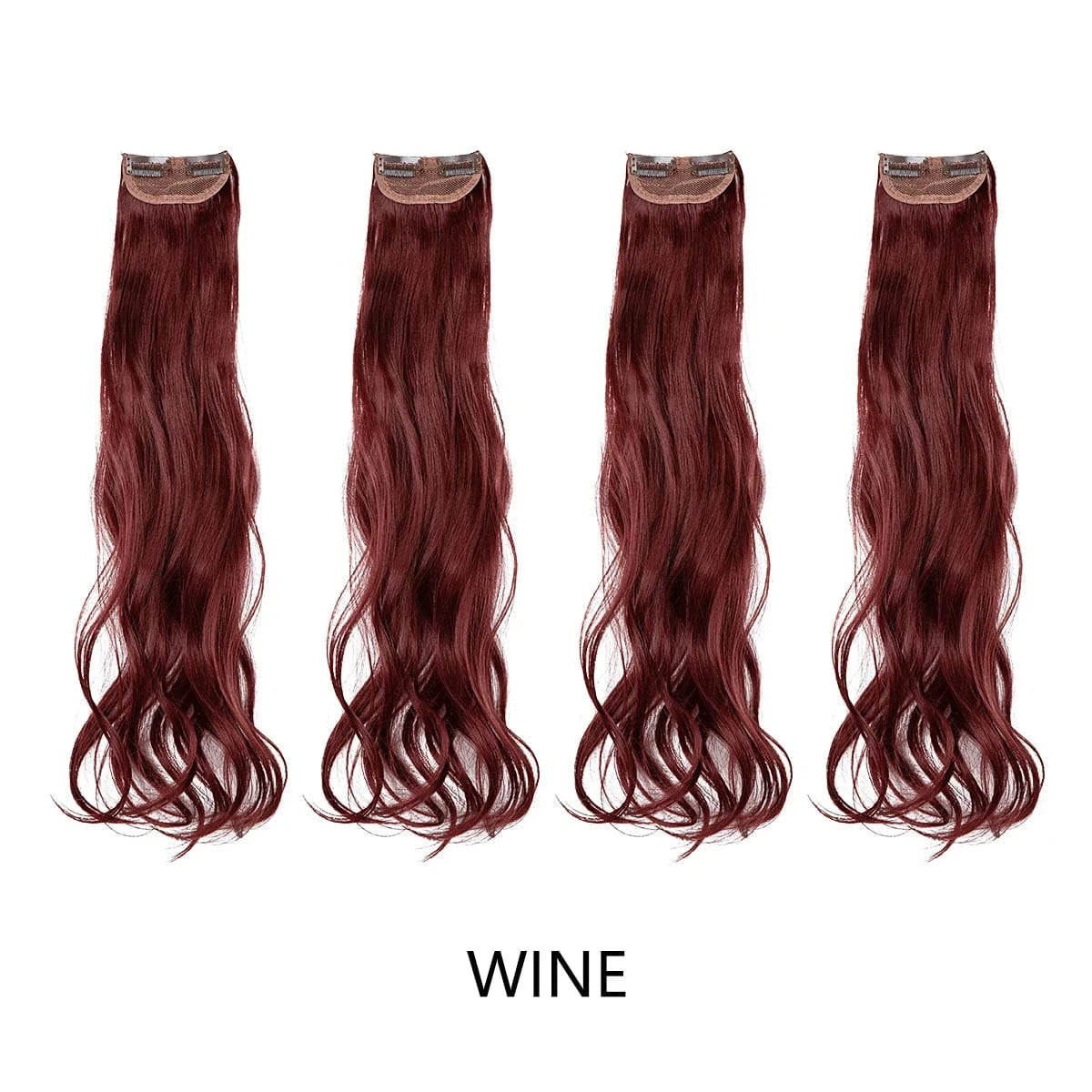 SARLA Dropshipping 16''20''24'' Cheap Synthetic Long Natural Invisible Curly One Piece Hair Pieces Clip in Hair Extension
