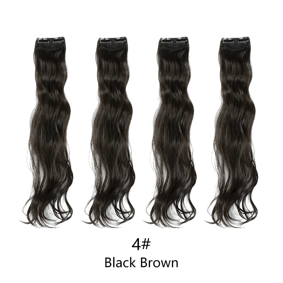 SARLA Dropshipping 16''20''24'' Cheap Synthetic Long Natural Invisible Curly One Piece Hair Pieces Clip in Hair Extension
