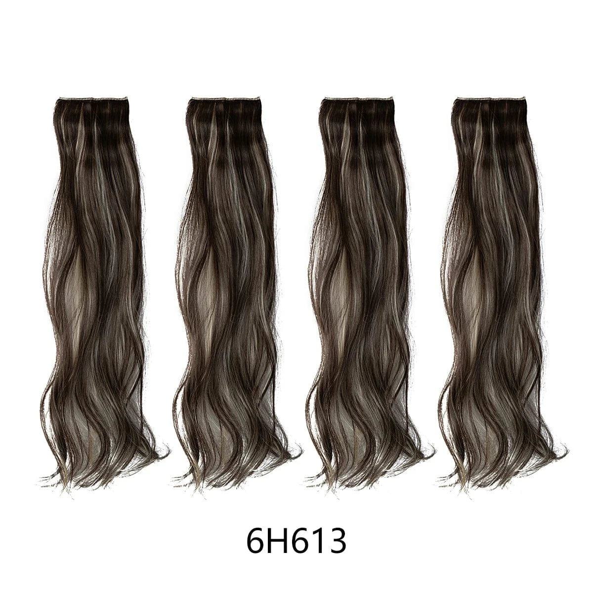 SARLA Dropshipping 16''20''24'' Cheap Synthetic Long Natural Invisible Curly One Piece Hair Pieces Clip in Hair Extension