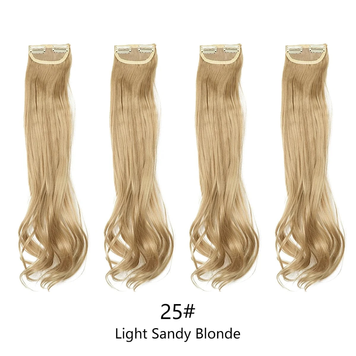 SARLA Dropshipping 16''20''24'' Cheap Synthetic Long Natural Invisible Curly One Piece Hair Pieces Clip in Hair Extension