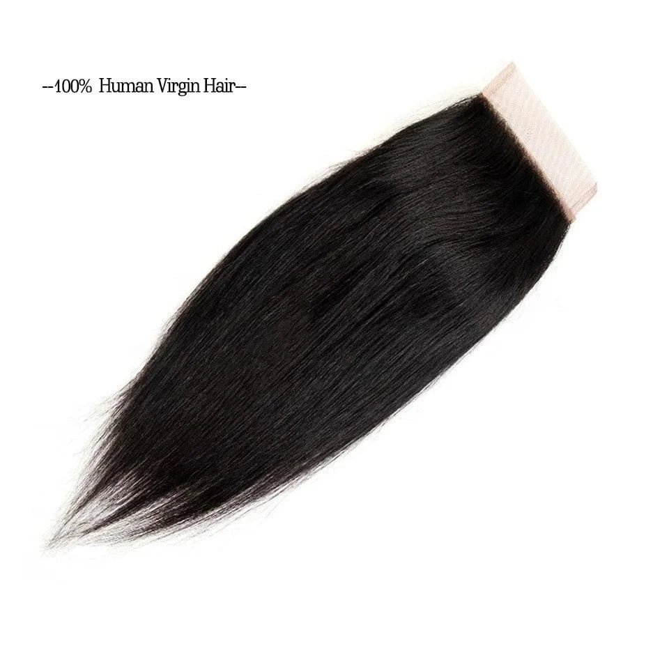SARLA HD Transparent Lace Closure Front Straight 4*4 100% Real Brazilian Human Hair Extension For Black Women