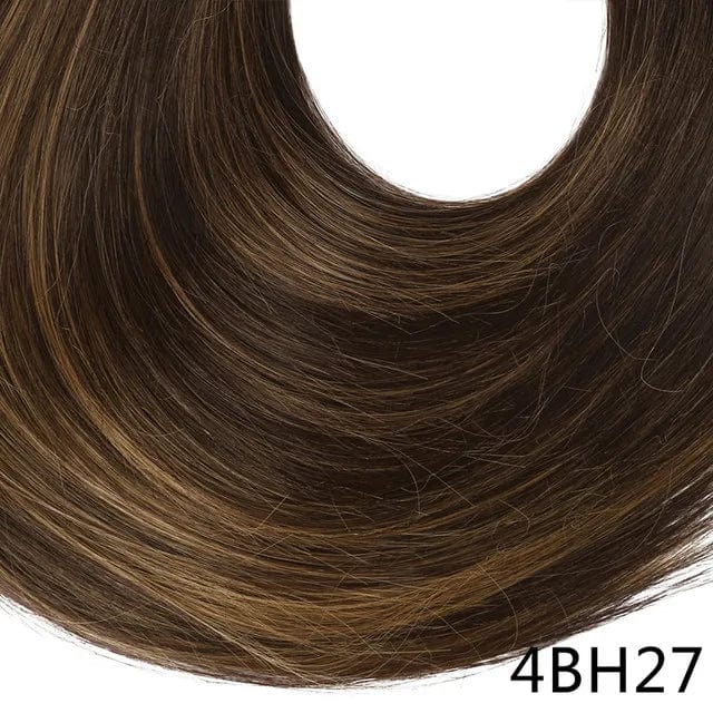 SARLA Vendors Long Curly Natural Water Boby Wave 3/4 Half Wig Synthetic Clip In Seamless Hair Extension U Part Wigs For Women