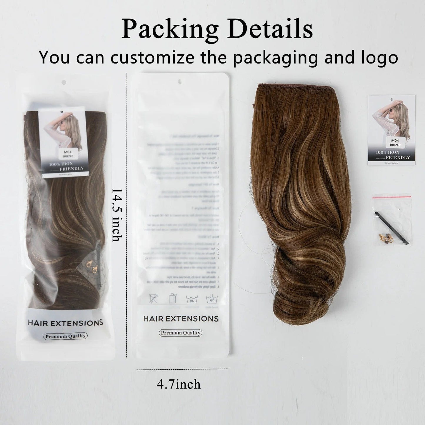 SARLA Wholesale Dropshipping Suppliers Own Brand One Piece Fiber Futura Ombre Invisible Wire Seamless Synthetic Hair Extensions