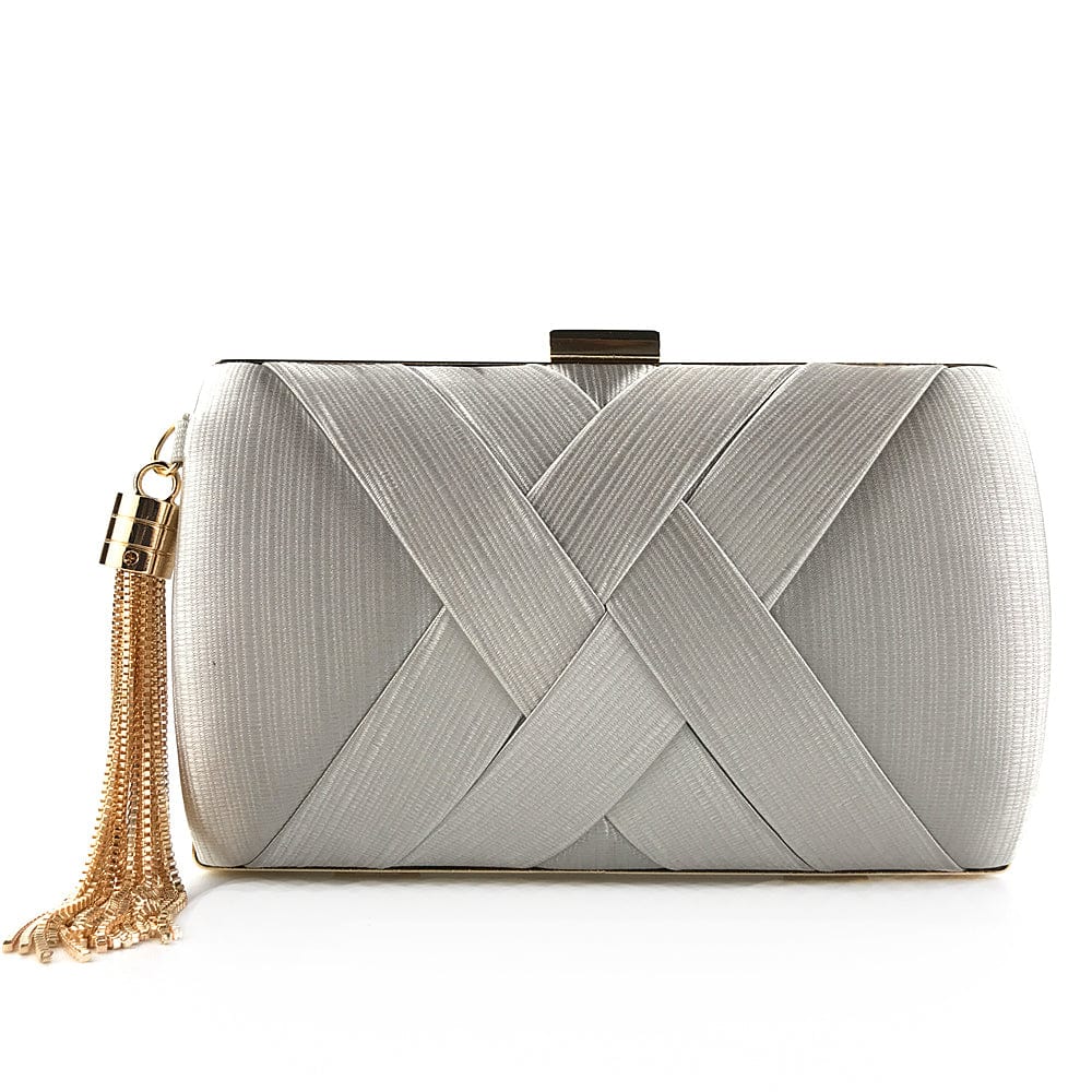 Satin Tassels Clutch Bag Vintage Handbag Evening Bags Silk Satin Party women ladies Handbags Clutch Purse