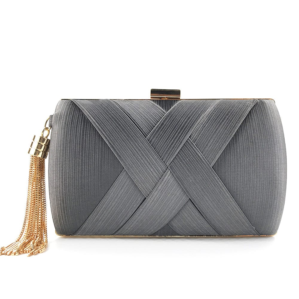 Satin Tassels Clutch Bag Vintage Handbag Evening Bags Silk Satin Party women ladies Handbags Clutch Purse
