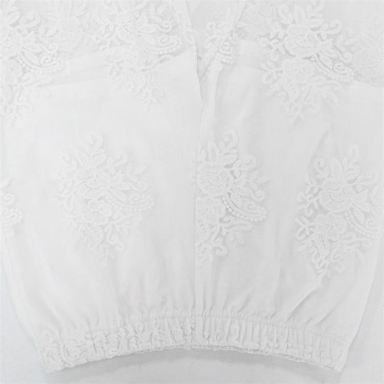 Sexy Lace Women Two Pieces Set Fashion Aplique Mesh Long Sleeve Tops Party Nightclub Pants Suit