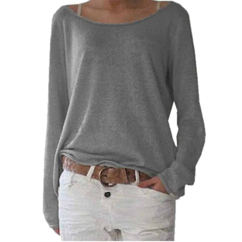 Sexy Plus Size S-3XL 10 Colors Solid T-shirt For Women Long Sleeves O-neck See Through Casual Top Basic Tee