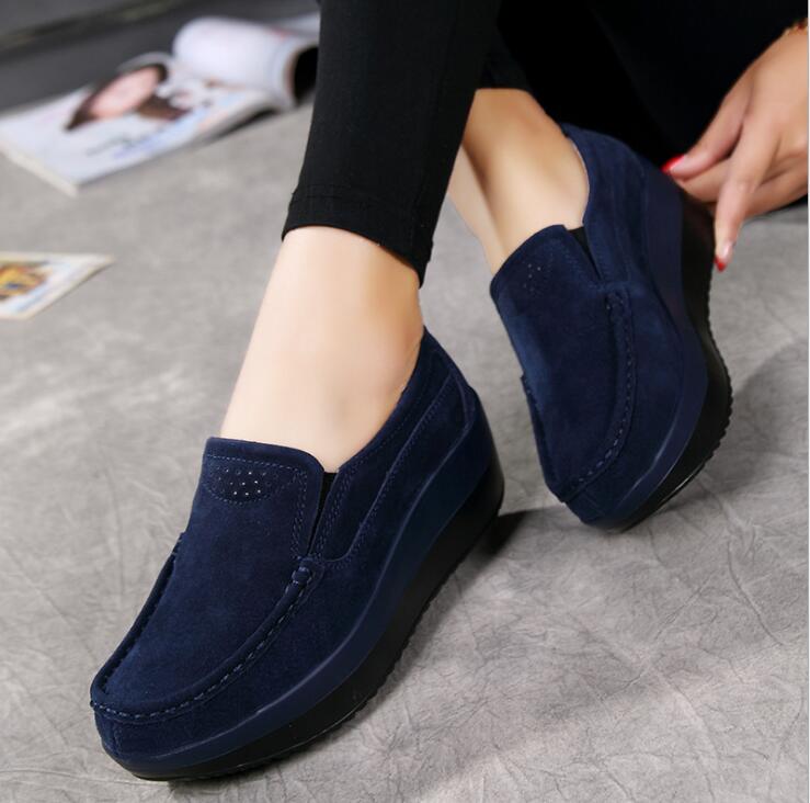 sh10585a 2023 New model women' shoe slip on platform shoes women casual