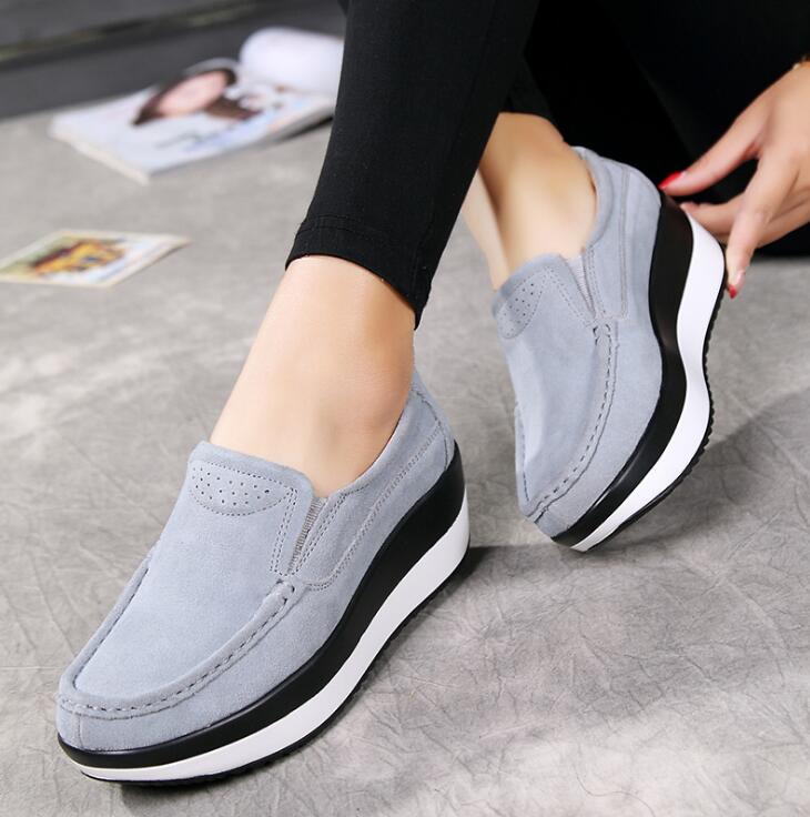 sh10585a 2023 New model women' shoe slip on platform shoes women casual