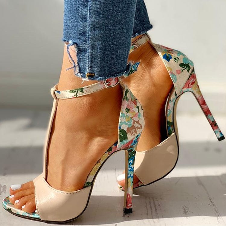 sh10804a T-Strap High Sandals Chaussures Femme Sexy Stripper Women Heels