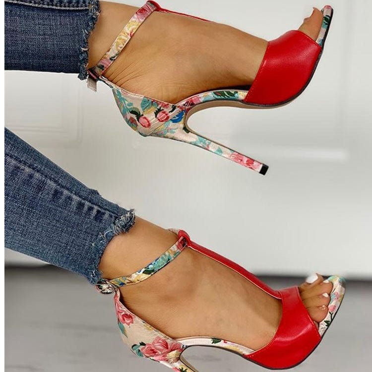 sh10804a T-Strap High Sandals Chaussures Femme Sexy Stripper Women Heels
