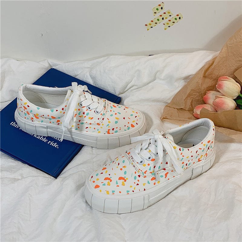 sh10830a China Wholesale Low Cut Vulcanized Sneakers Flat Flower Canvas Shoes For Women