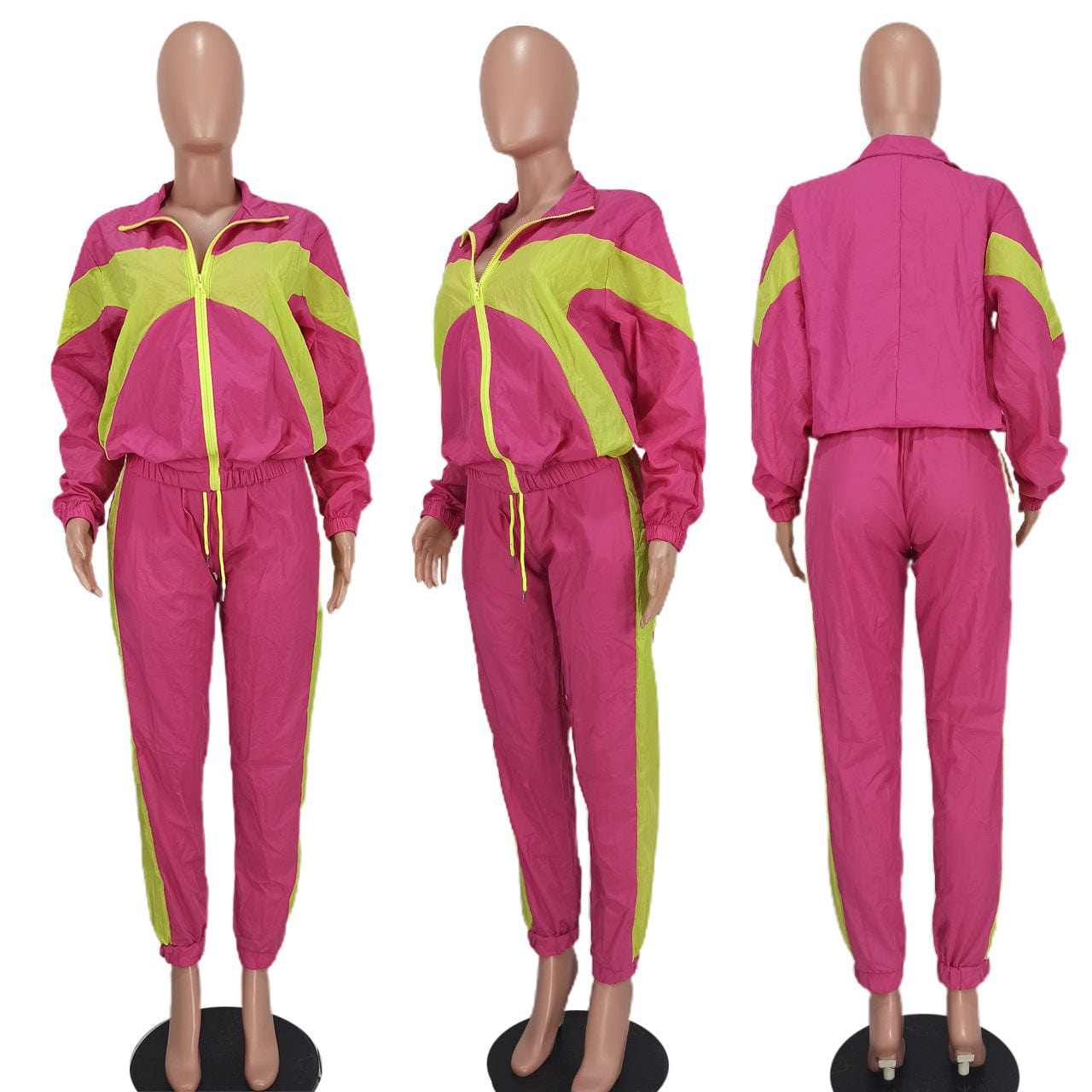 Sharee spring 2023 women s clothing Contrast Color female sweatsuits ladies track suit 2 piece set