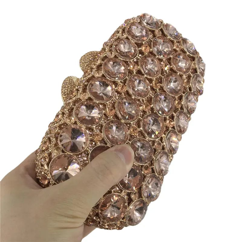 Shinny Giant Diamond Women Evening Bags Wedding Bridal Crystal Clutches For Ladies Handbags Party Rhinestone Dinner Purse