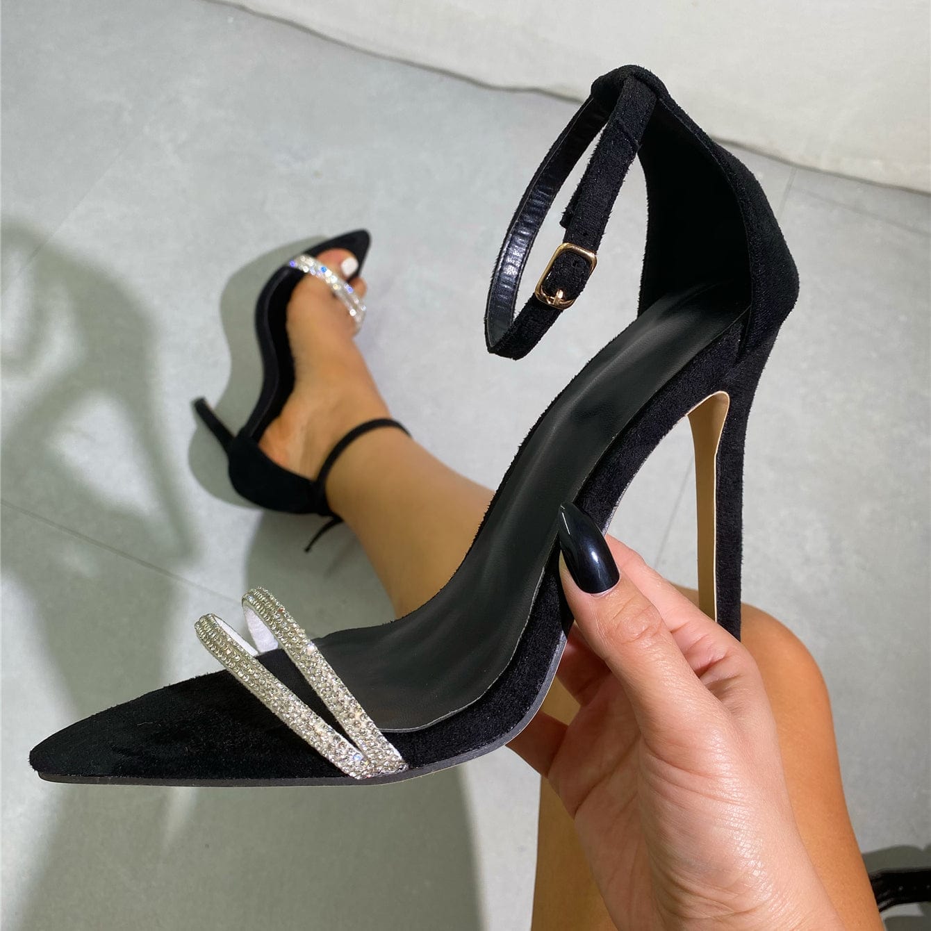 Shoes Women Slippers 2023 New High Heels Women's Red Sandals Heel Summer Fashion Sandales Femmes