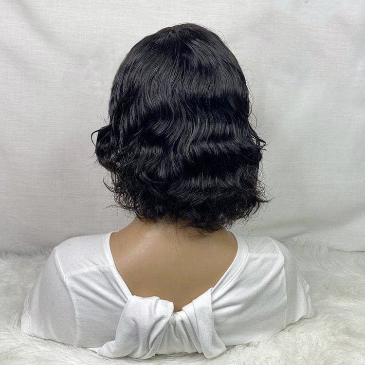 Short Body Wave Hair Human Hair Wig Shot Bob 13*4 Lace Front Wigs for Black Women