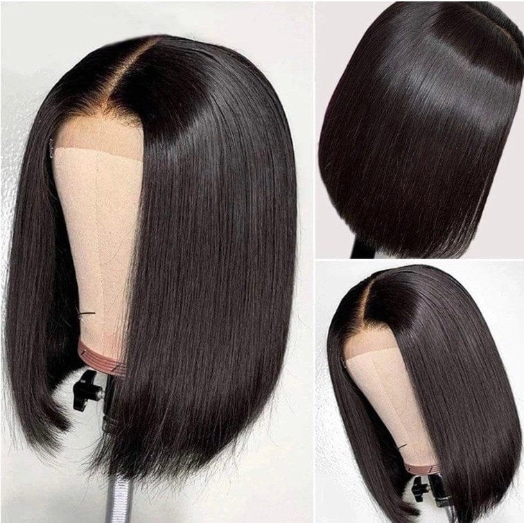 short wig / bob wig Short Bob Lace Front Wigs Natural Brazilian Remy Human Hair Wigs for African Women Pixie Cut Lace Part Wig