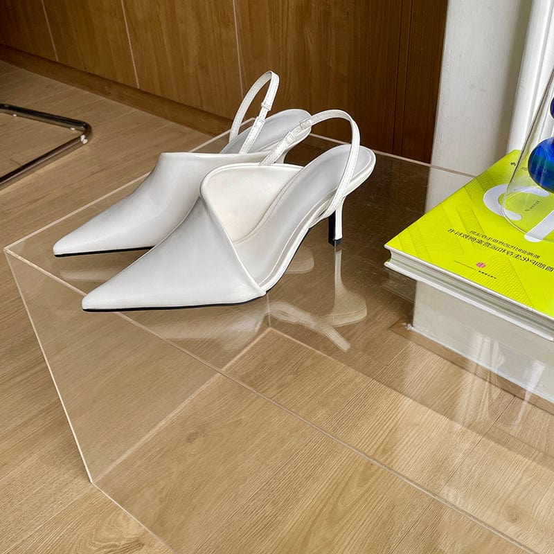 Silver black wine red fluorescent yellow white spring and summer 2023 new fashion pointed high heel sandals