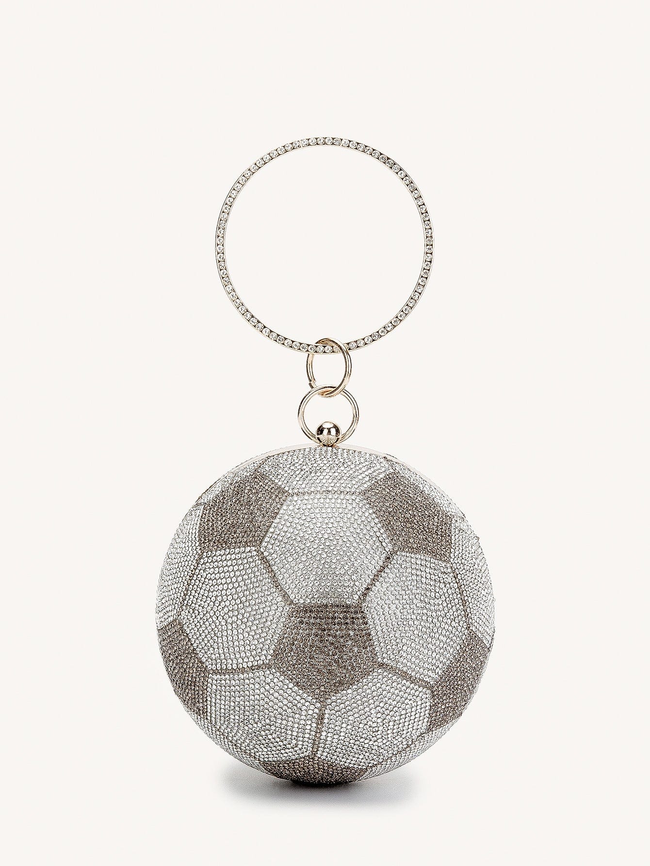 Silver football Wholesale custom logo new basket ball luxury rhinestones glitter ladies designer basketball bags purses and handbags for women